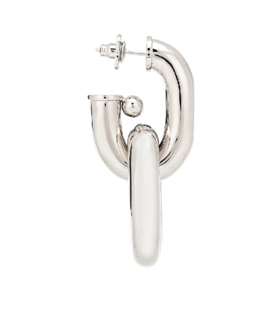 Rabanne Silver-colored Aluminum Xl Hoop Earrings In Silver