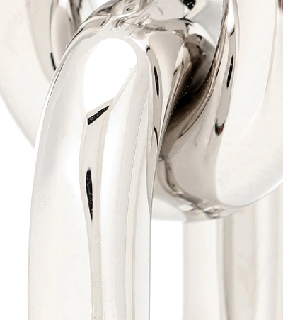 Rabanne Silver-colored Aluminum Xl Hoop Earrings In Silver