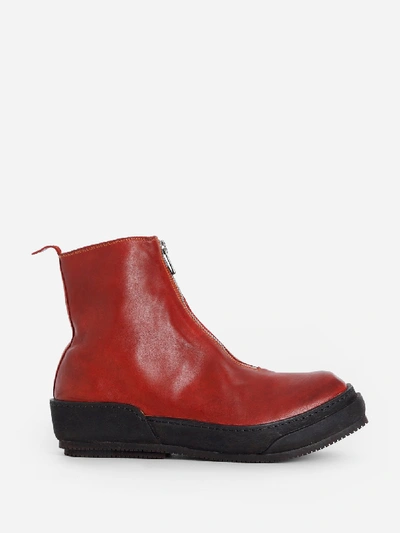 Shop Guidi Boots In Red