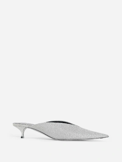 Shop Balenciaga Sandals In Silver