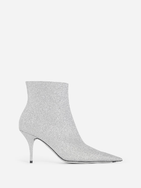 balenciaga glitter knife boots