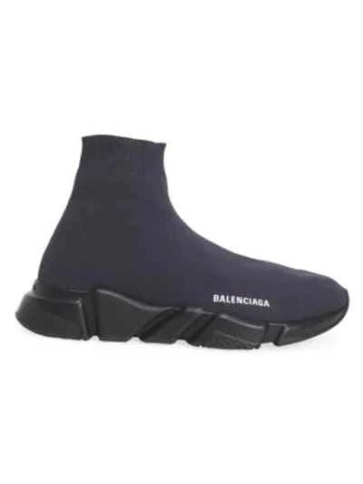 Shop Balenciaga Speed Sneakers In Grey Acier