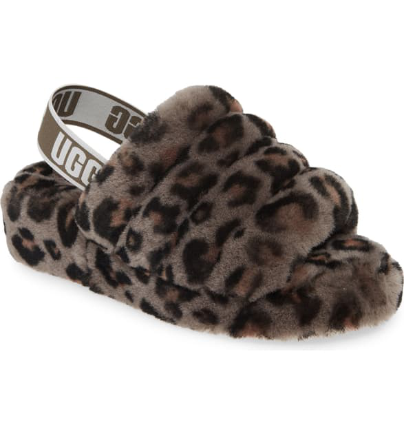 ugg fluff yeah leopard