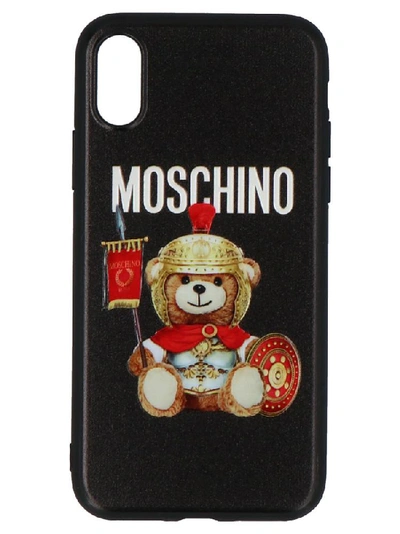 Shop Moschino Teddy Gladiator Iphone Case In Black