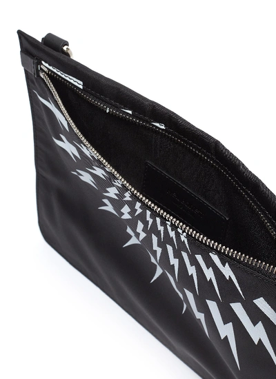 Shop Neil Barrett Thunderbolt Print Crossbody Bag