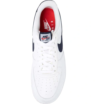 Shop Nike Air Force 1 '07 Sneaker In White/ Obsidian/ Red