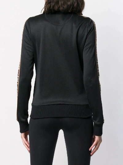 Shop Fendi Rama Oversized Logo Sweatshirt Black