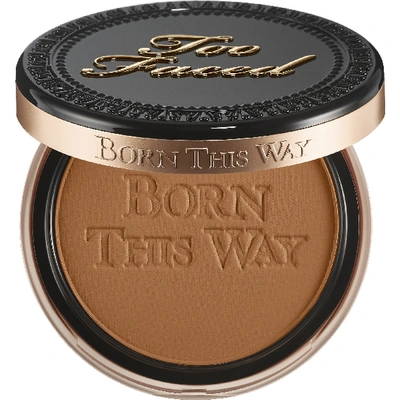 Shop Too Faced Born This Way Pressed Powder Foundation Spiced Rum 0.35 oz/ 10 G