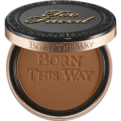 Shop Too Faced Born This Way Pressed Powder Foundation Cocoa 0.35 oz/ 10 G