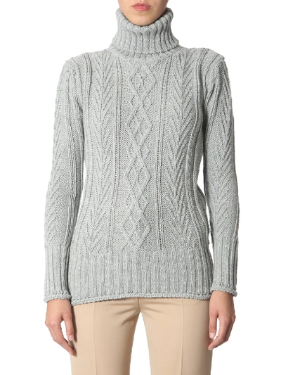 Shop Thom Browne Turtleneck Sweater In Grigio