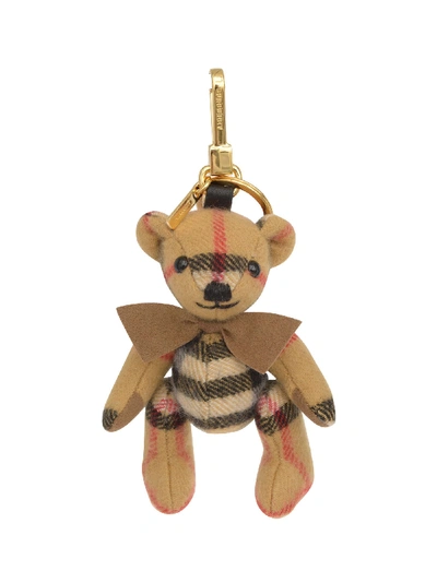 Shop Burberry Keyring In Multicolor