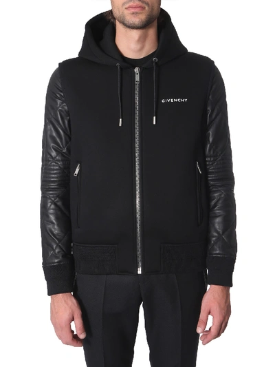 Shop Givenchy Hooded Jacket In Nero