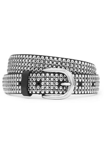 Shop Isabel Marant Studded Leather Belt In Black