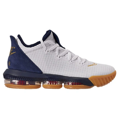 Shop Nike Men's Lebron 16 Low Basketball Shoes In White