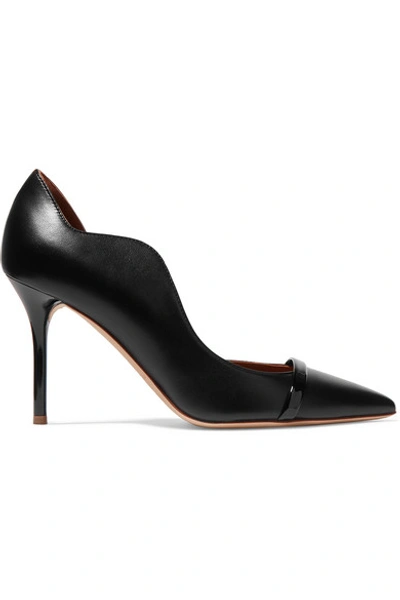 Shop Malone Souliers Morrissey 85 Leather Pumps In Black