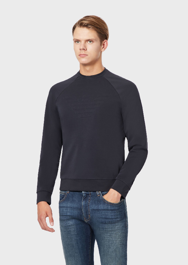 armani navy sweatshirt