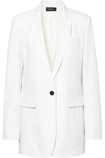 Shop Isabel Marant Pratelia Wool Blazer In White