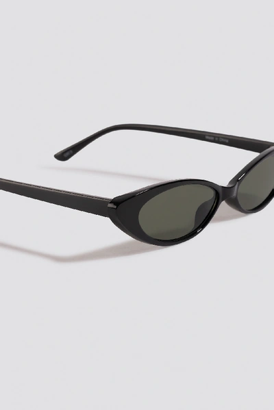 Shop Julia Wieniawa X Na-kd Slim Eye Cat Sunglasses - Black