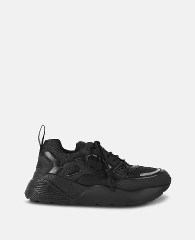 Shop Stella Mccartney Black Eclypse Black Sneakers
