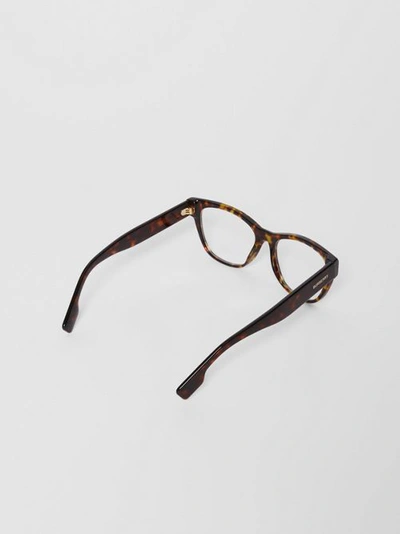 Shop Burberry Square Optical Frames In Tortoiseshell