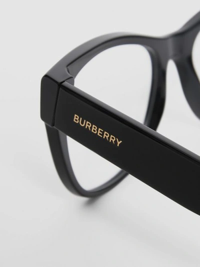 Shop Burberry Square Optical Frames In Black