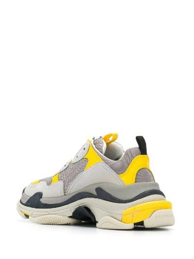 Shop Balenciaga Triple S Sneaker In Yellow