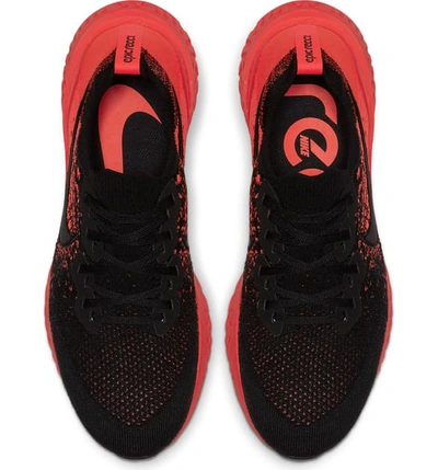 Nike Epic React Flyknit 2 Men's Running Shoe In Black/red | ModeSens