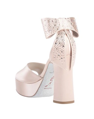 Shop René Caovilla Sandals In Light Pink