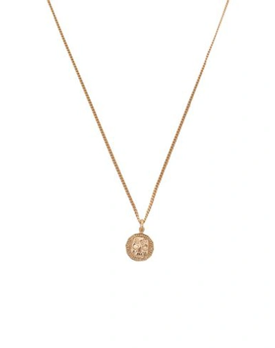 Shop Emanuele Bicocchi Gold Coin Silver 925 Man Necklace Gold Size - 925/1000 Silver