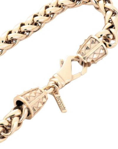 Shop Emanuele Bicocchi Gold Espiga Chain Silver 925 Man Bracelet Gold Size M 925/1000 Silver