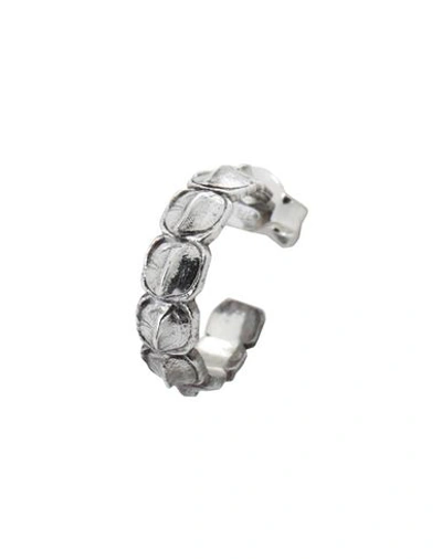 Shop Emanuele Bicocchi Croc Mono Earring Single Earring Silver Size - 925/1000 Silver