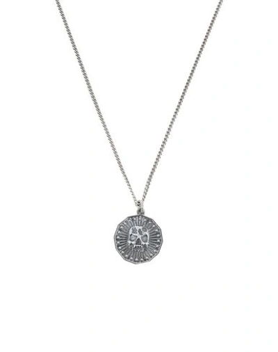 Shop Emanuele Bicocchi Coin Silver 925 Man Necklace Silver Size - 925/1000 Silver
