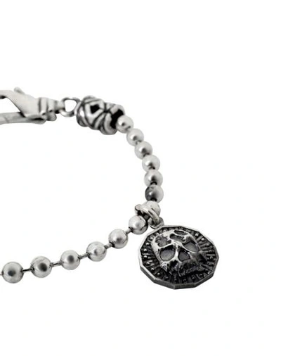 Shop Emanuele Bicocchi Coin Silver 925 Man Bracelet Silver Size M 925/1000 Silver