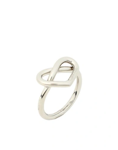 Shop Calvin Klein Ring In Silver