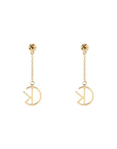 Shop Calvin Klein Earrings In Gold