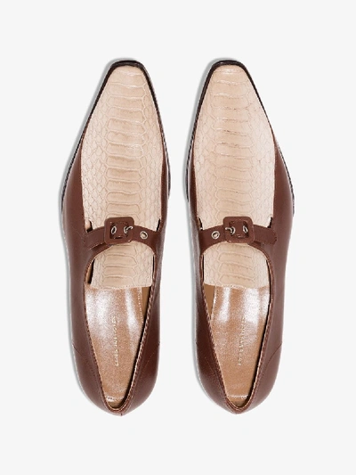 Shop Dries Van Noten Brown Two Tone Brogues - Women's - Leather In Neutrals