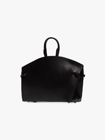 Shop Aesther Ekme Black Dawn Leather Satchel