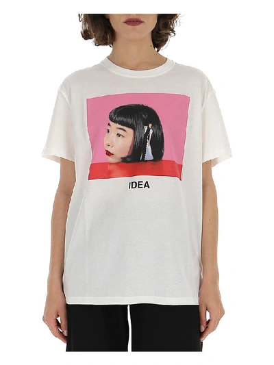 Shop Valentino Izumi Miyazaki Idea Print Crewneck T In White