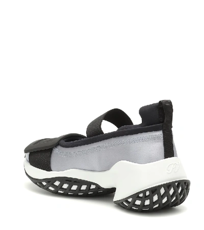 Shop Roger Vivier Viv' Run Sneakers In Grey
