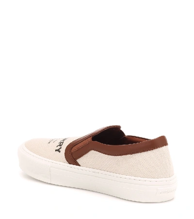 Shop Burberry Delaware Slip-on Sneakers In Beige