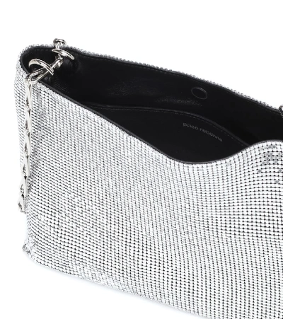 Shop Paco Rabanne Pixel 1969 Mesh Shoulder Bag In Silver