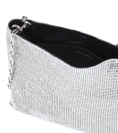 Shop Rabanne Pixel 1969 Mesh Shoulder Bag In Silver