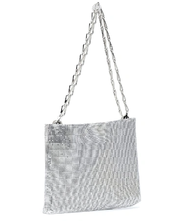 Shop Paco Rabanne Pixel 1969 Mesh Shoulder Bag In Silver