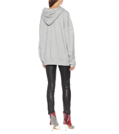 Shop Isabel Marant Étoile Mansel Oversized Cotton-blend Hoodie In Grey