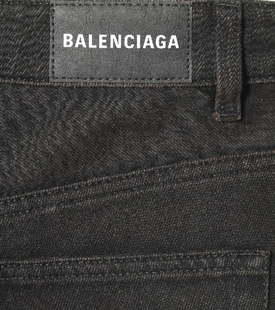 Shop Balenciaga High-rise Straight Jeans In Multicoloured
