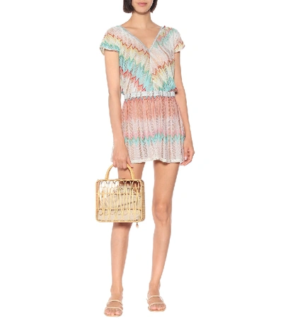 Shop Missoni Knitted Playsuit In Multicoloured