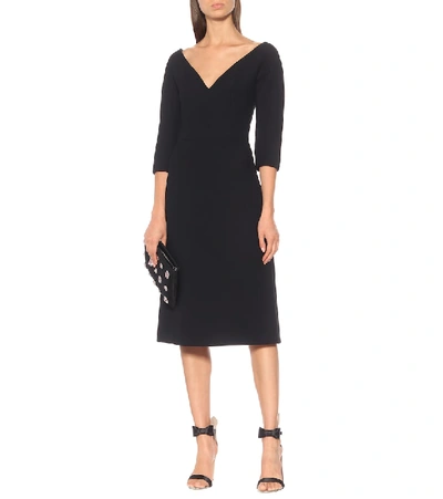 Shop Prada Cady Dress In Black