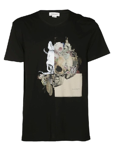 Shop Alexander Mcqueen Skull T-shirt In Black