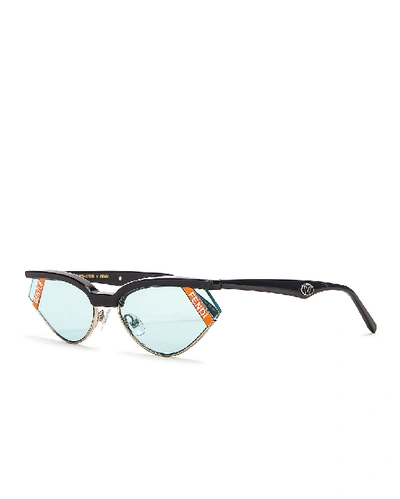 Shop Fendi Sunglasses In Grey