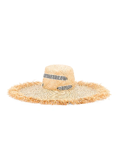 Shop Lola Hats For Fwrd Alpargatas Bis Hat In Neutral In Black & White